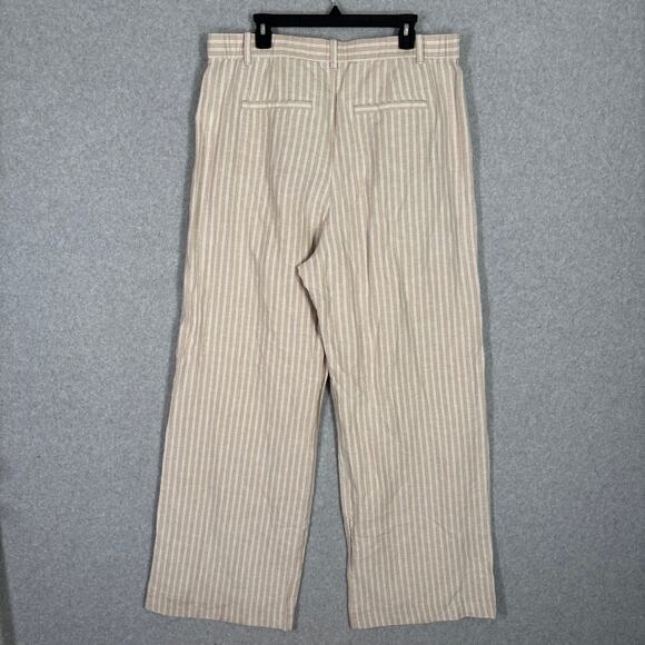 Gap Wide Leg Pleated Pants 18T Linen Trouser Chino Academia Quiet Lagom NEW $98 - Picture 9 of 14